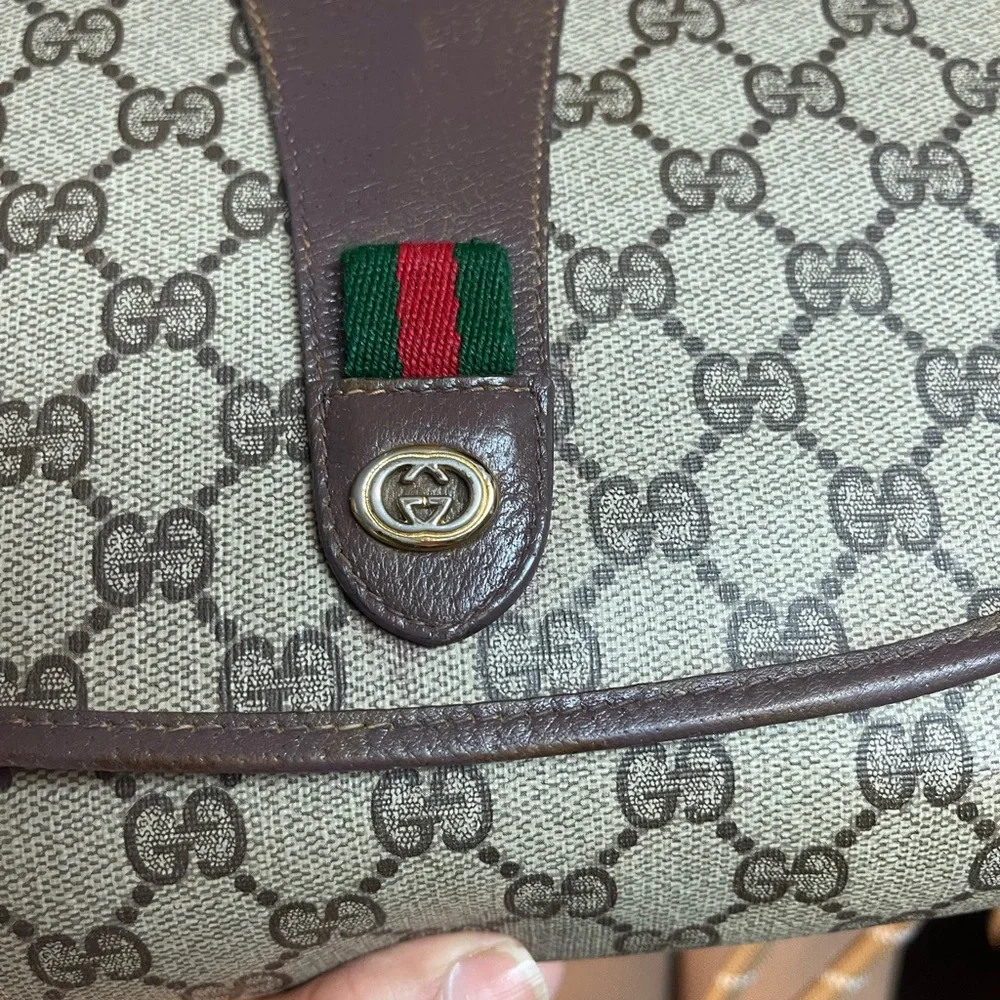 Authentic Gucci vintage web sherry line clutch bag (HK45) - Picture 7 of 16
